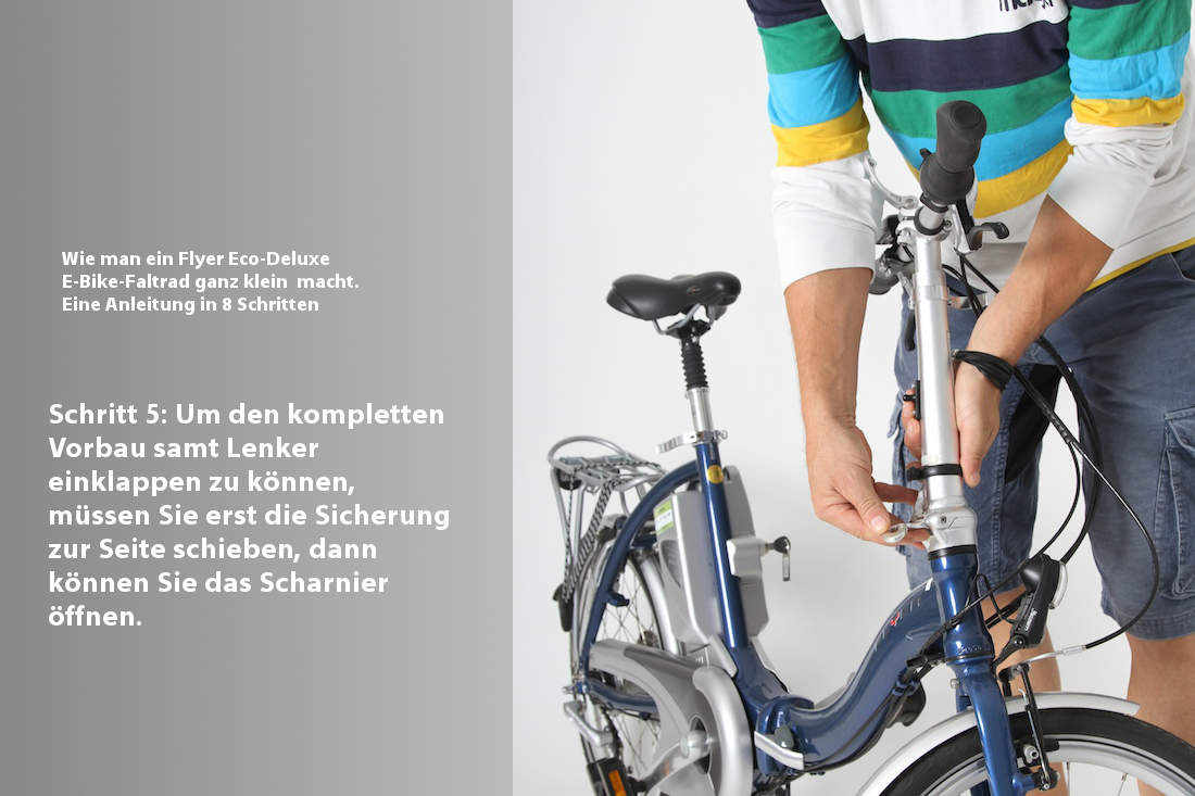 Flyer Eco Deluxe Faltrad zusammenfalten Schritt 5