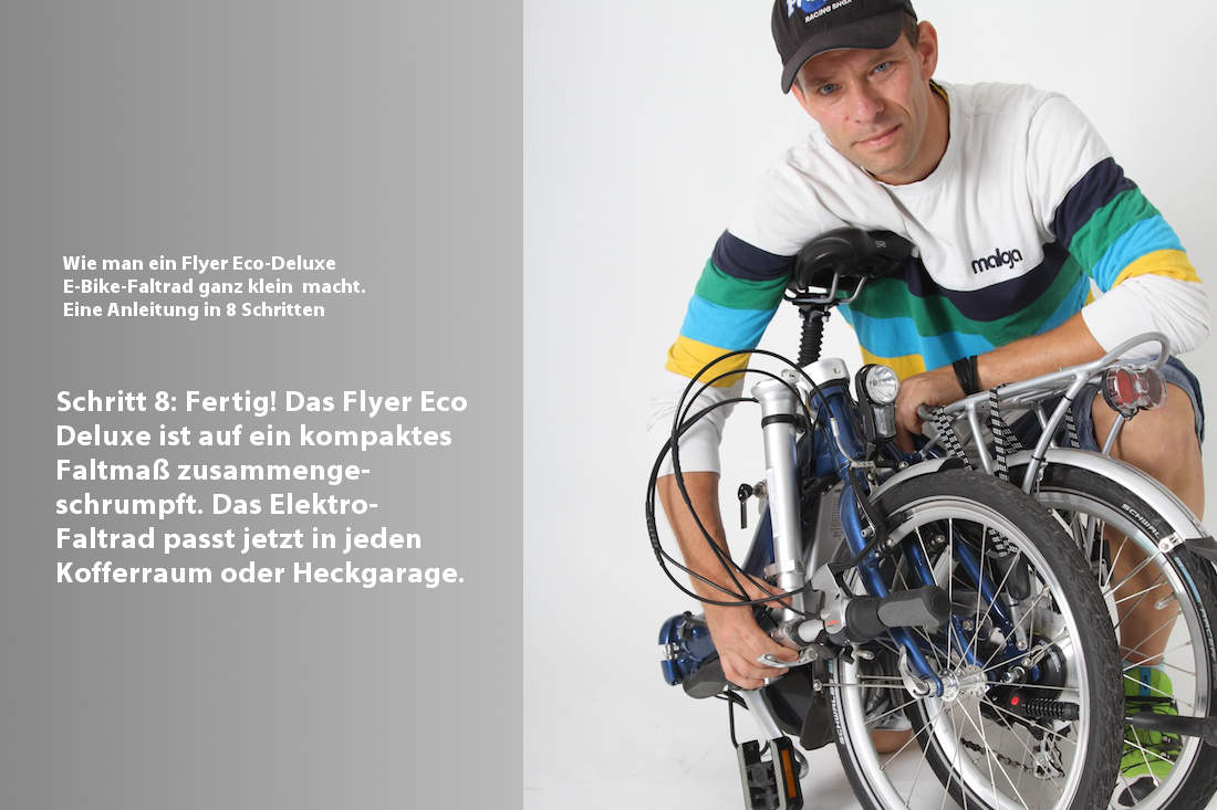 Flyer Eco Deluxe Faltrad zusammenfalten Schritt 7