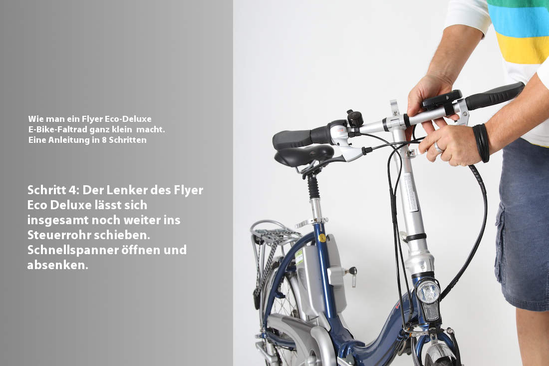 Flyer Eco Deluxe Faltrad zusammenfalten Schritt 4