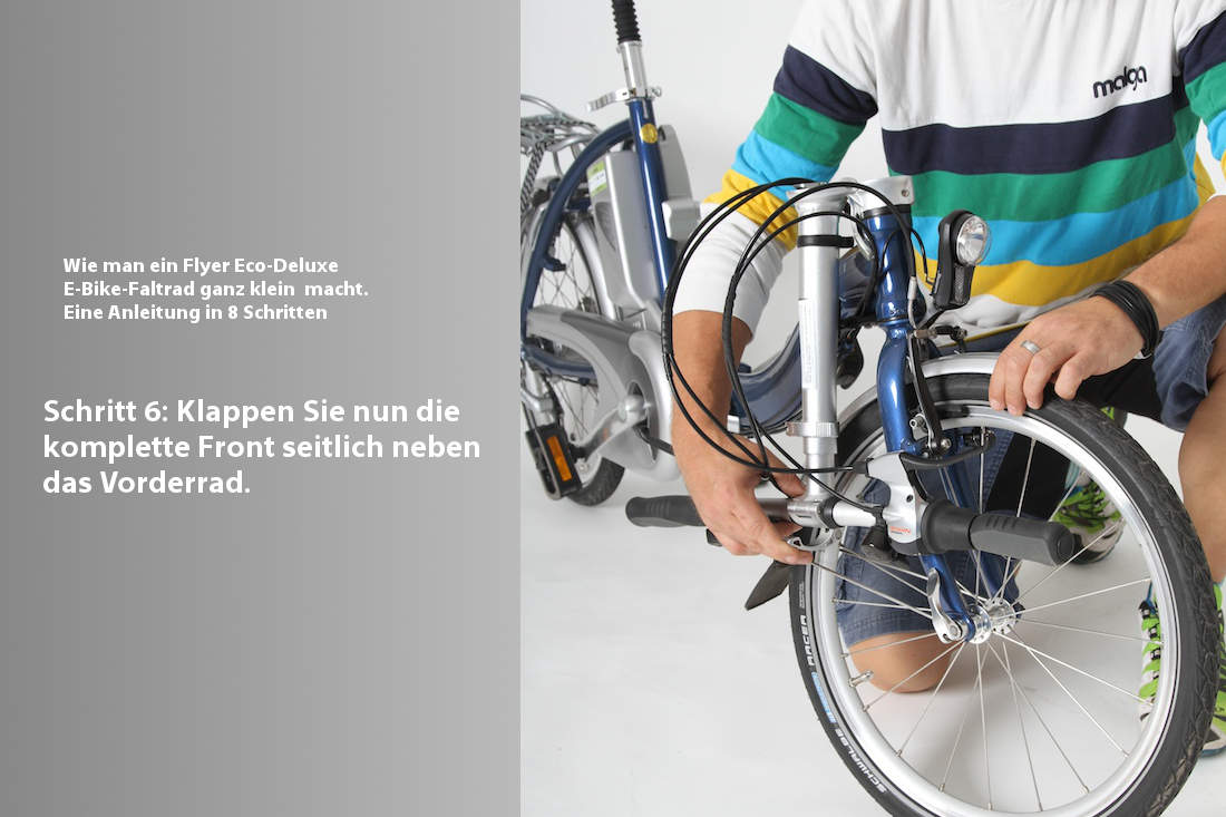 Flyer Eco Deluxe Faltrad zusammenfalten Schritt 6