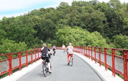 Niederbergbahn-Radweg: Auf ehemaligen Eisenbahvoadukten durch das Ruhrgebie